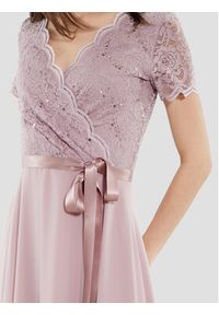 Swing Sukienka koktajlowa 5AE10300 Różowy Regular Fit. Kolor: różowy. Materiał: syntetyk. Styl: wizytowy #7