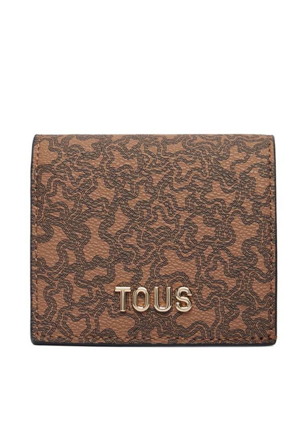 Tous - TOUS Portfel 2002379643 Brązowy. Kolor: brązowy. Materiał: skóra