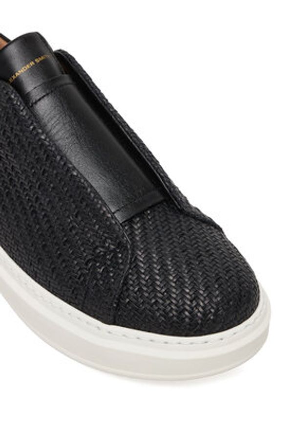 Alexander Smith Sneakersy Wembley Slip-On ASBDWLM Czarny. Zapięcie: bez zapięcia. Kolor: czarny. Materiał: skóra