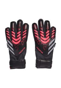 Adidas - Dziecięce rękawice bramkarskie adidas Predator Match Fingersave. Kolor: czarny. Sport: piłka nożna