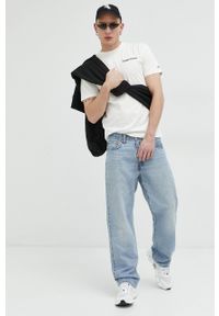 Tommy Jeans bluza bawełniana męska kolor czarny z kapturem z aplikacją. Typ kołnierza: kaptur. Kolor: czarny. Materiał: bawełna. Wzór: aplikacja #3