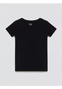 Big-Star - Koszulka damska slim z bawełny supima czarna Supiclassica 906. Kolor: czarny. Materiał: bawełna. Długość: długie. Styl: klasyczny #6