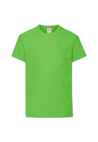 FRUIT OF THE LOOM - Oryginalna Koszulka Dla Dzieci. Kolor: żółty, wielokolorowy, zielony
