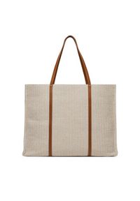 TOMMY HILFIGER - Tommy Hilfiger Torebka Th Premium Beach Le Tote AW0AW17418 Beżowy. Kolor: beżowy #5