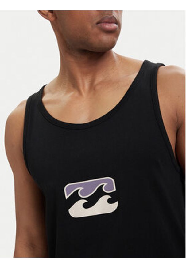 Billabong Tank top Icon Wave EBYZT00485 Czarny Relaxed Fit. Kolor: czarny. Materiał: bawełna