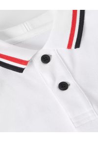 BURBERRY CHILDREN - Biała koszulka polo z nadrukiem 3-14 lat. Typ kołnierza: polo. Kolor: biały. Materiał: bawełna. Długość rękawa: krótki rękaw. Wzór: nadruk. Sezon: lato #5