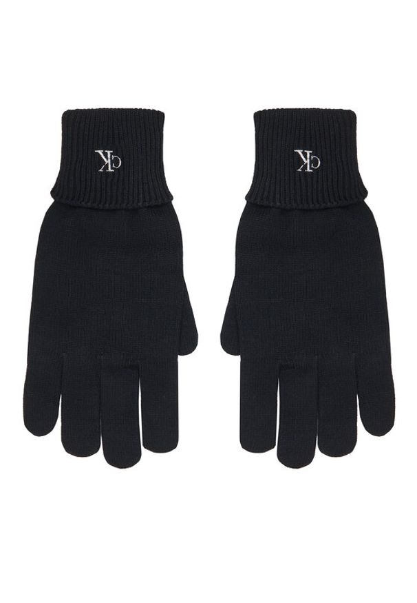 Calvin Klein Rękawiczki Damskie LV14D8019G Czarny. Kolor: czarny. Materiał: wiskoza, materiał
