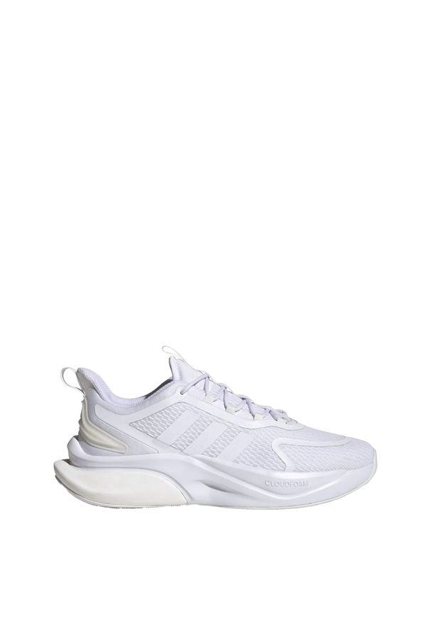 Adidas - Buty Alphabounce+ Bounce. Kolor: biały. Materiał: materiał. Model: Adidas Alphabounce
