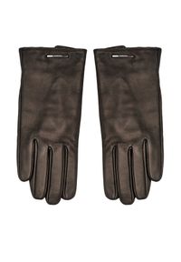 Calvin Klein Rękawiczki Męskie Modern Bar Leather Gloves K50K511017 Czarny. Kolor: czarny. Materiał: skóra