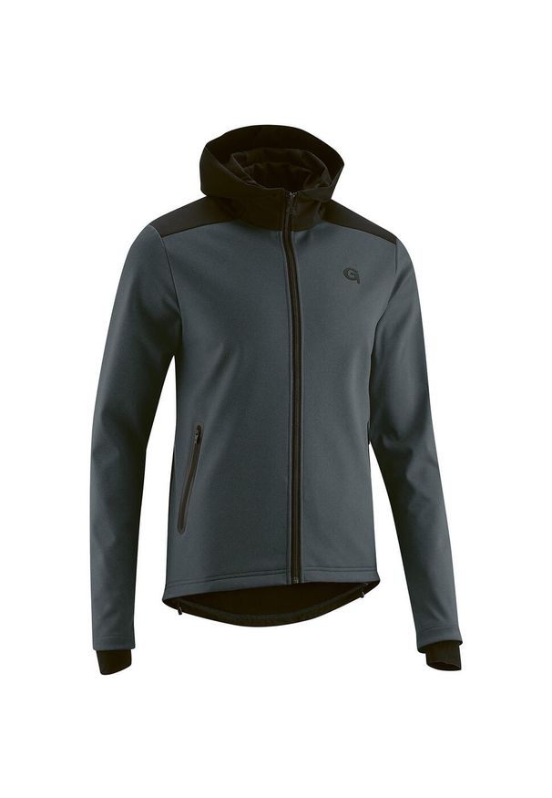 GONSO - Bluza z kapturem Gonso Travo. Typ kołnierza: kaptur. Kolor: szary. Materiał: softshell. Sport: kolarstwo