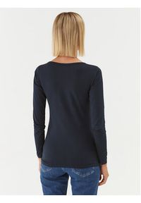 Pepe Jeans Bluzka Corine PL505306 Granatowy Regular Fit. Kolor: niebieski. Materiał: bawełna