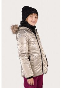 Lemon Explore kurtka narciarska dziecięca kolor biały. Typ kołnierza: kaptur. Kolor: biały. Materiał: futro. Sport: narciarstwo #3