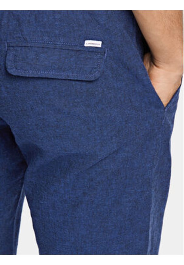 Lindbergh Szorty materiałowe 30-508003 Granatowy Relaxed Fit. Kolor: niebieski. Materiał: bawełna
