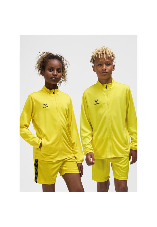 Dziecięca bluza dresowa Hummel Essential. Kolor: żółty. Materiał: dresówka. Sport: joga i pilates