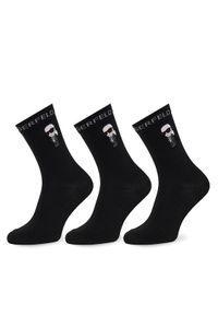 Karl Lagerfeld - KARL LAGERFELD Skarpety długie A4M47045 Czarny. Kolor: czarny. Materiał: bawełna #1