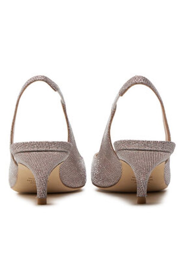 Stuart Weitzman Sandały Eva 50 Slingback SI722 Różowy. Kolor: różowy. Materiał: materiał