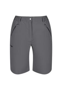 Regatta - Spodenki damskie Xert. Kolor: szary. Materiał: poliester, elastan. Sport: fitness, turystyka piesza #1