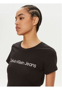Calvin Klein Jeans Komplet 2 t-shirtów J20J220161 Czarny Slim Fit. Kolor: czarny. Materiał: bawełna #9