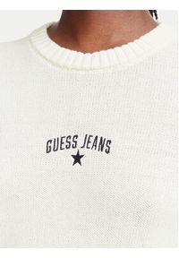 Guess Jeans Sweter W6YR40 Z1074 Kremowy Regular Fit. Kolor: kremowy. Materiał: bawełna #4