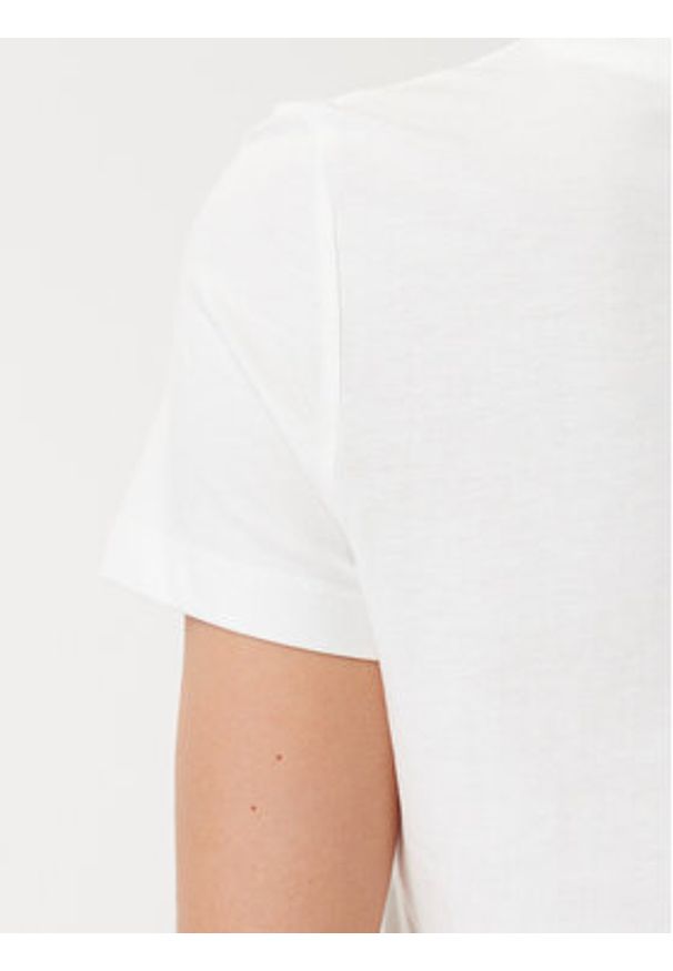 Vero Moda T-Shirt Viva 10322077 Biały Regular Fit. Kolor: biały. Materiał: bawełna