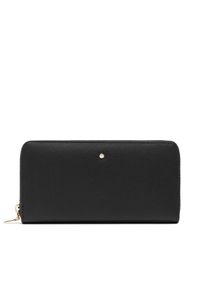 Geox Duży Portfel Damski D.Wallet D35K3A B0039 C9999 Czarny. Kolor: czarny. Materiał: skóra