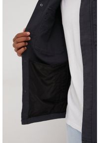 Tommy Jeans kurtka męska kolor szary przejściowa. Kolor: szary. Materiał: bawełna