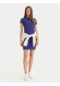 Calvin Klein Jeans Sukienka codzienna Monologo Baby LV047F241G Fioletowy Slim Fit. Okazja: na co dzień. Kolor: fioletowy. Materiał: bawełna. Typ sukienki: proste. Styl: casual #5