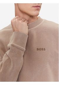 BOSS - Boss Bluza We_Bosslogoraw 50505268 Brązowy Relaxed Fit. Kolor: brązowy. Materiał: bawełna