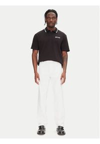 Just Cavalli Polo 78OAGT15 Czarny Regular Fit. Typ kołnierza: polo. Kolor: czarny. Materiał: bawełna
