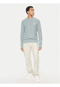 Calvin Klein Jeans Sweter J30J326746 Niebieski Relaxed Fit. Kolor: niebieski. Materiał: bawełna