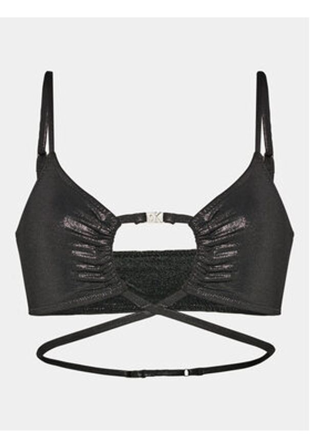 Calvin Klein Swimwear Góra od bikini KW0KW02250 Czarny. Kolor: czarny. Materiał: syntetyk