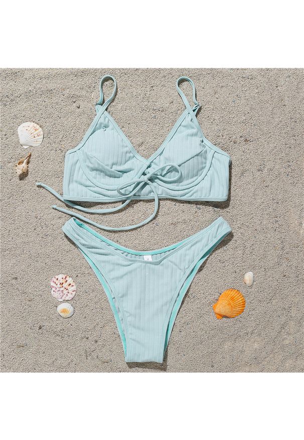 Intica - bikini push-up plażowe z regulowanymi ramiączkami Arub. Kolor: niebieski. Materiał: tkanina