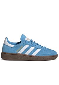 Adidas - Buty adidas Handball Spezial J JI2902 - niebieskie. Okazja: na co dzień. Zapięcie: sznurówki. Kolor: niebieski. Materiał: guma, zamsz, skóra. Szerokość cholewki: normalna. Sport: piłka ręczna