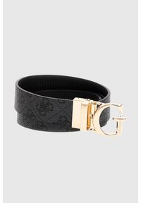 Guess - GUESS Czarny pasek damski Calista H30, Rozmiar XS. Kolor: czarny