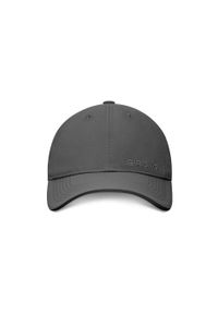SIROKO - Sześciopanelowa sportowa czapka z daszkiem Fitness Siroko Coach Dark Gray. Kolor: szary. Materiał: tkanina. Styl: sportowy