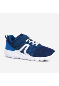 Decathlon - Buty dla dzieci Newfeel Soft 140. Okazja: na uczelnię. Zapięcie: rzepy. Kolor: biały, wielokolorowy, niebieski