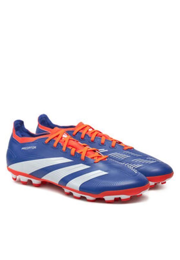 Adidas - adidas Buty do piłki nożnej Predator League 2G/3G AG IF6312 Niebieski. Kolor: niebieski. Materiał: skóra