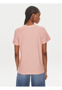 Wrangler T-Shirt 112350279 Koralowy Regular Fit. Kolor: pomarańczowy. Materiał: bawełna