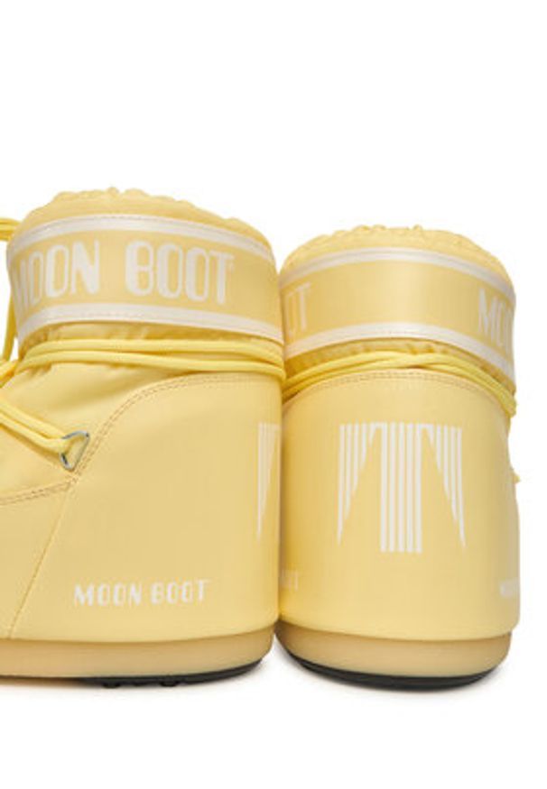 Moon Boot Śniegowce Mb Icon Low Nylon 80D1409340 Żółty. Kolor: żółty. Materiał: skóra