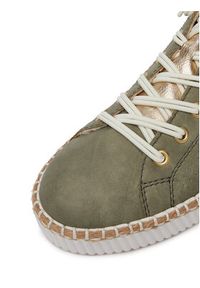 Rieker Sneakersy M2952-52 Khaki. Kolor: brązowy. Materiał: skóra #5