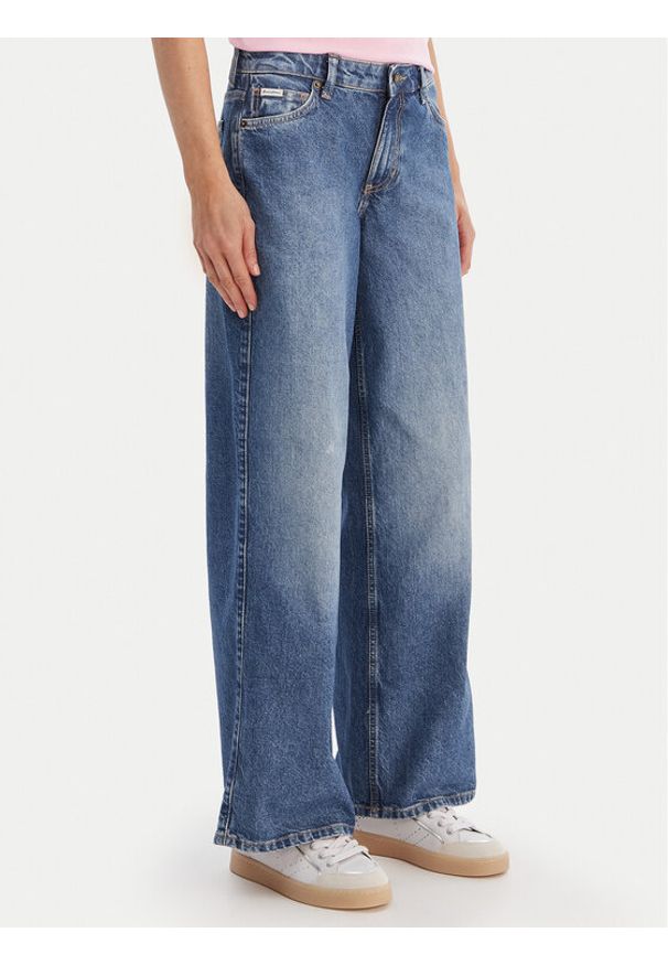 Guess Jeans Jeansy W5YA0Y D6333 Niebieski Wide Leg. Kolor: niebieski