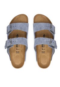 Birkenstock Klapki Arizona 1032694 Niebieski. Kolor: niebieski. Materiał: zamsz, skóra #4