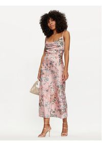 Guess Sukienka koktajlowa W3GK85 WD8G2 Różowy Regular Fit. Kolor: różowy. Materiał: syntetyk. Styl: wizytowy #3