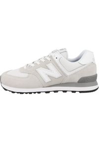 Buty do chodzenia męskie New Balance 574. Zapięcie: sznurówki. Kolor: szary, beżowy, wielokolorowy. Materiał: tkanina, guma, zamsz, materiał, syntetyk. Szerokość cholewki: normalna. Model: New Balance 574. Sport: turystyka piesza #1