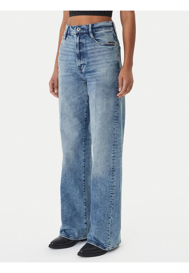 G-Star RAW - G-Star Raw Jeansy Deck 2.0 D23591-E205 Niebieski Wide Leg. Kolor: niebieski
