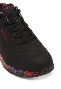 skechers - Skechers Sneakersy Uno-Majestic Garden 155583/BKMT Czarny. Kolor: czarny. Materiał: materiał #5