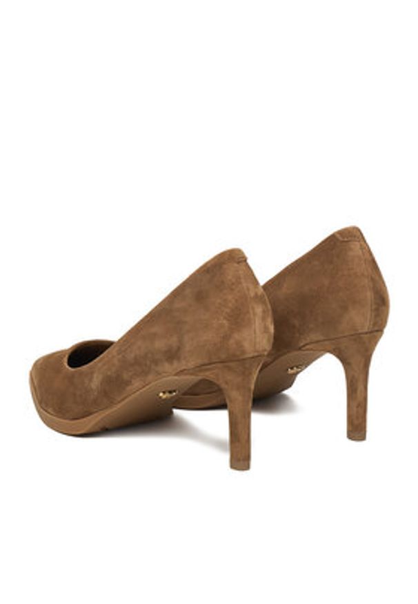 Gino Rossi - GINO ROSSI Szpilki EO-INTI-2635-1 Beżowy. Kolor: beżowy. Materiał: skóra, zamsz. Obcas: na szpilce