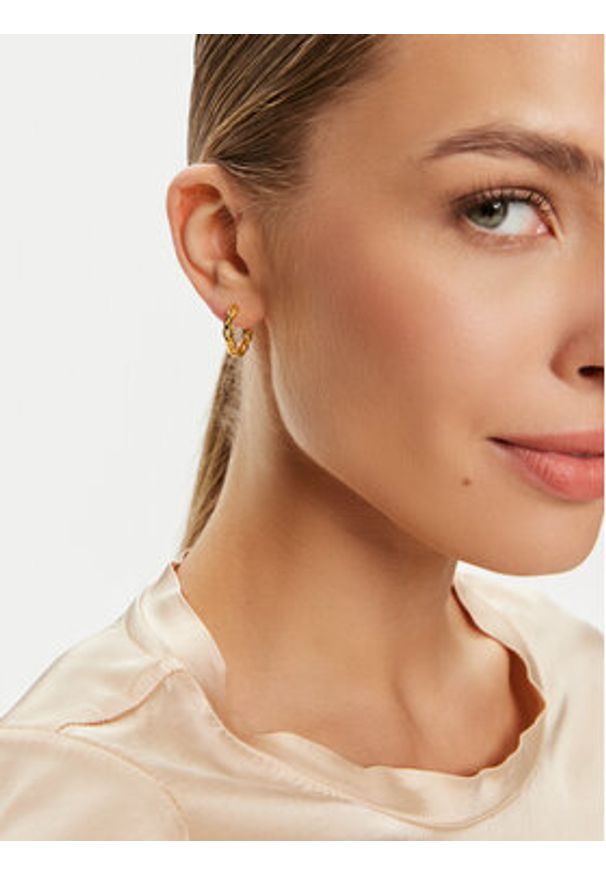Michael Kors Kolczyki MKC171100710 Złoty. Materiał: srebrne. Kolor: złoty