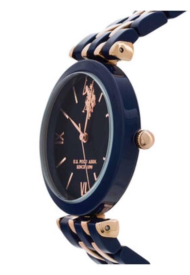 U.S. Polo Assn. Zegarek Zaira USP8376BL Granatowy. Kolor: niebieski
