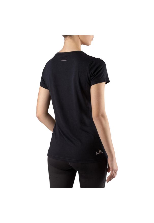 Koszulka turystyczna damska Viking Lenta Bamboo. Kolor: czarny